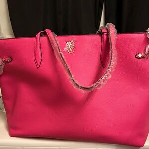 Victoria Secret pebbled leather Pink Tote Bag